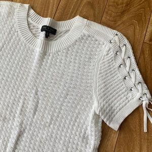 White rag & bone short sleeved sweater